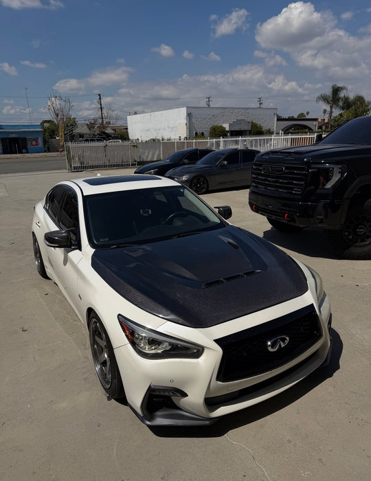 Q50 Apex Carbon Fiber Hood