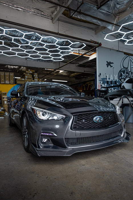 Q50 Carbon Fiber Red sport Bumper