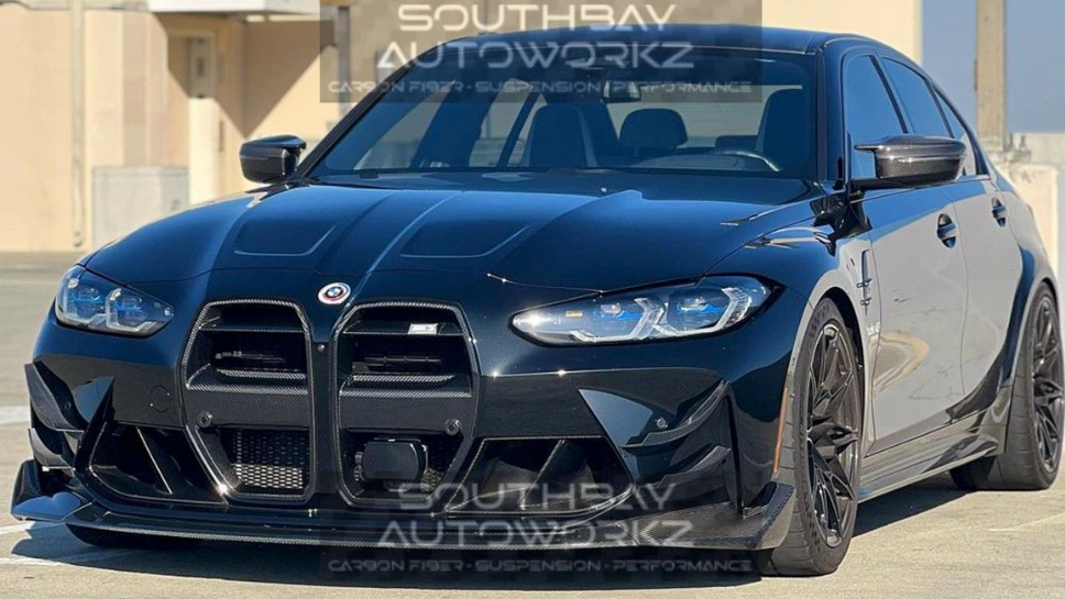 BMW G8X M3/M4 Carbon Fiber 3pc  CSL Style Front Lip