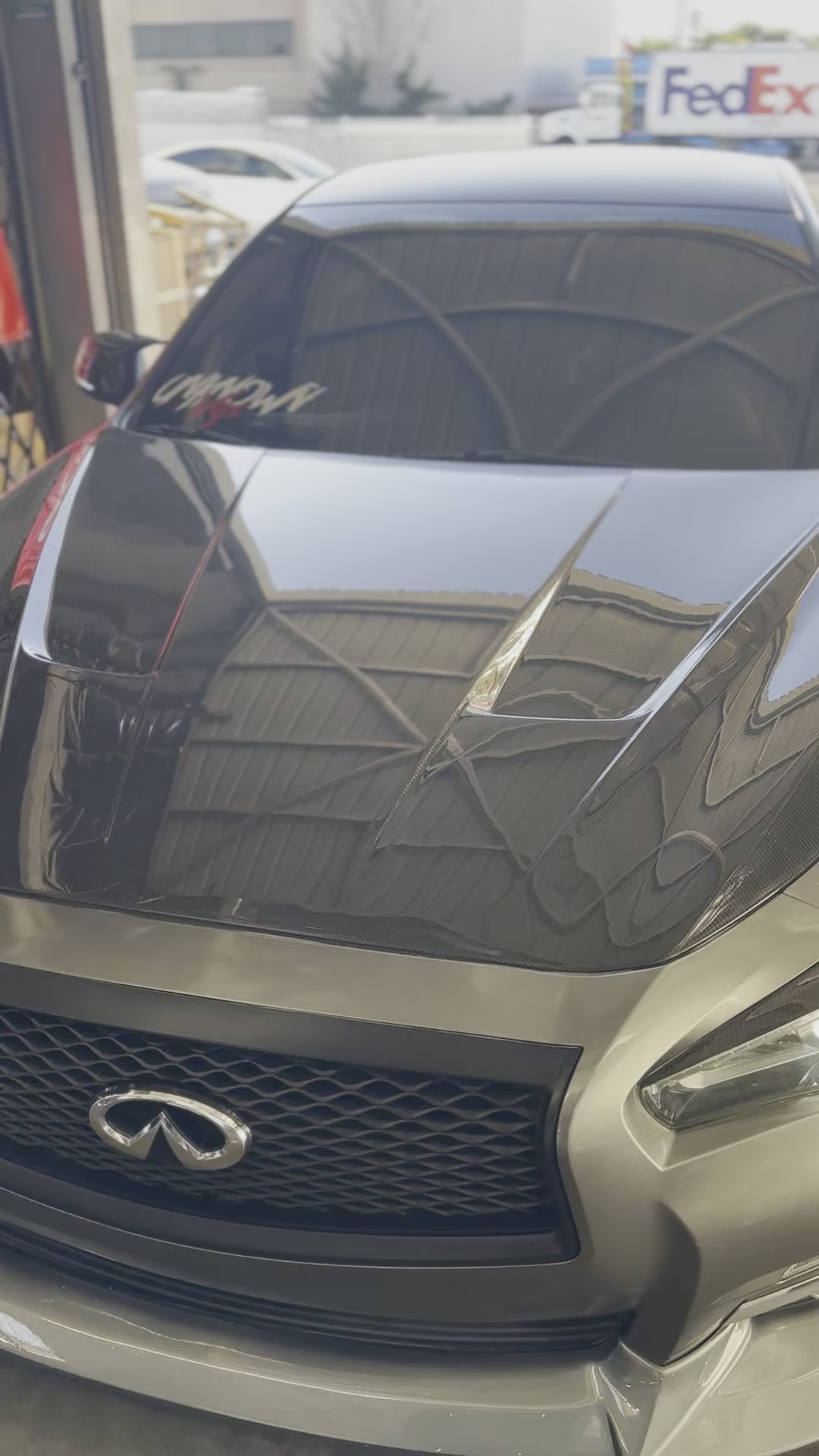 Q50 Carbon Fiber S Style Hood — Southbay Autoworkz