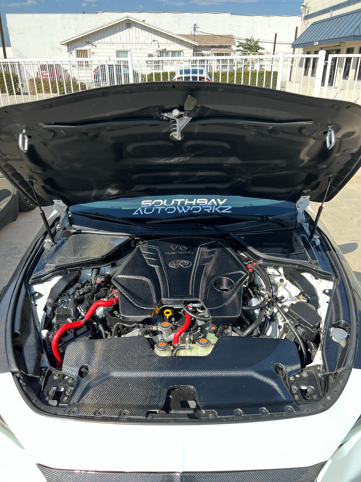 Q50 / Q60 Carbon Fiber Engine Covers — Southbay Autoworkz