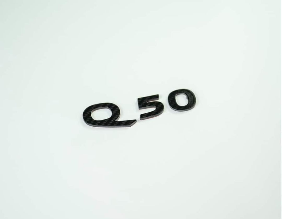 Q50s Sticker Q50 / Q60 Carbon Fiber Badges — Southbay Autoworkz