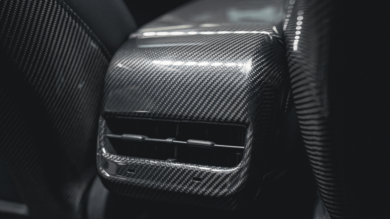 Tesla Model 3 & Y Carbon Fiber Rear Air Vent Cover