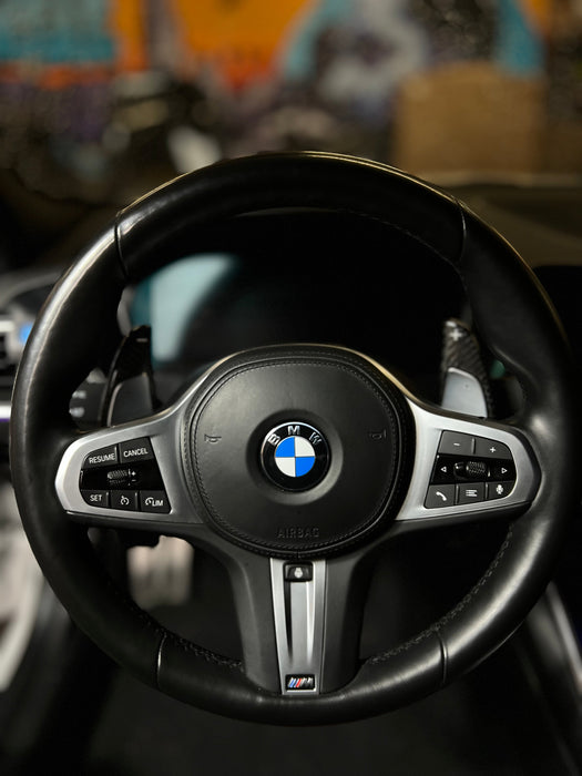 BMW Carbon Fiber Paddle Shifter Extensions