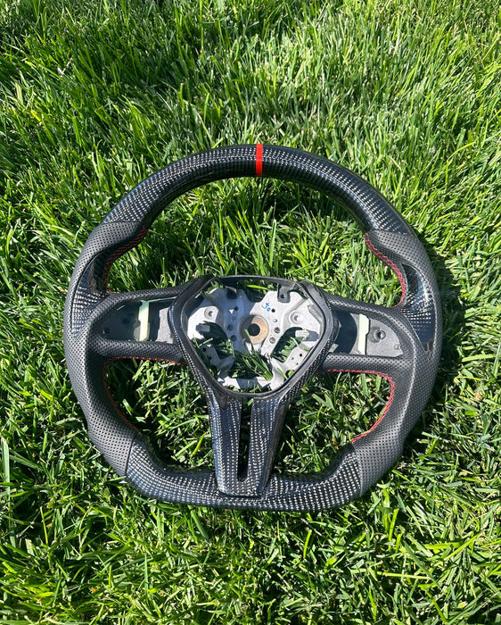 Q50 and Q60 carbon fiber steering wheel