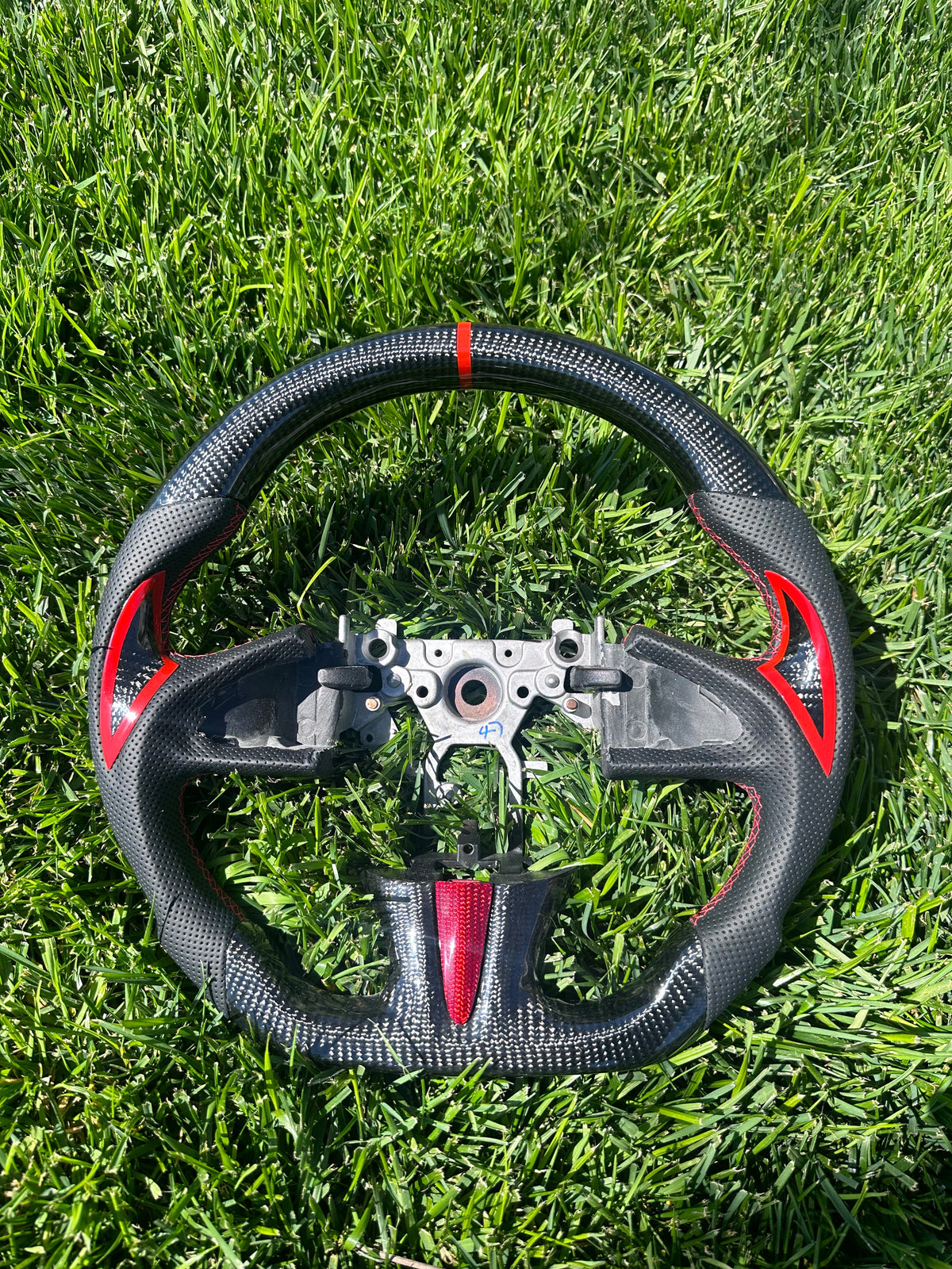 14-17 Q50 carbon fiber steering wheel — Southbay Autoworkz